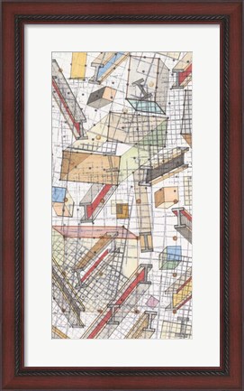 Framed Funky Grid II Print