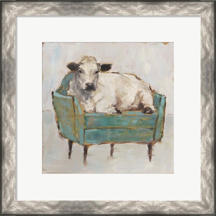 Framed Moo-ving In I Print