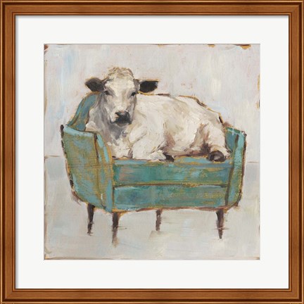 Framed Moo-ving In I Print