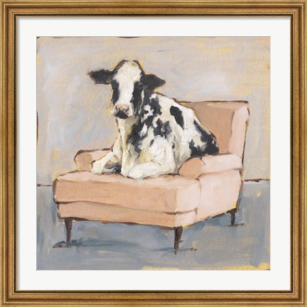 Framed Moo-ving In II Print