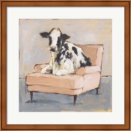 Framed Moo-ving In II Print