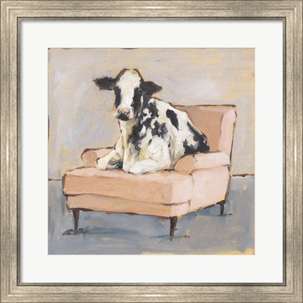 Framed Moo-ving In II Print