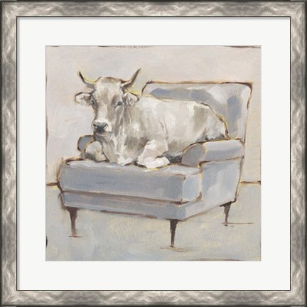 Framed Moo-ving In III Print