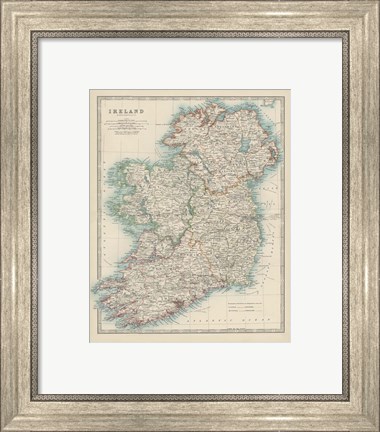 Framed Map of Ireland Print