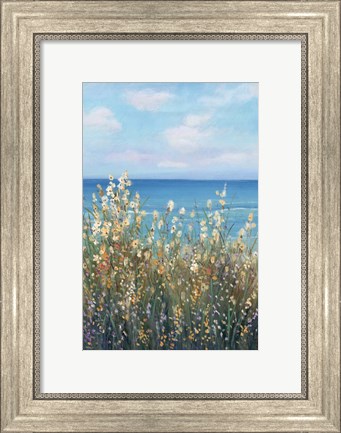 Framed Flowers at the Coast II Print