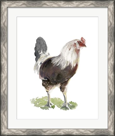 Framed Chicken Dance I Print