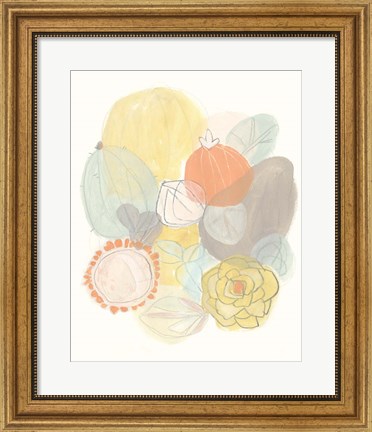 Framed Abstract Succulents II Print