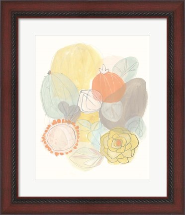 Framed Abstract Succulents II Print