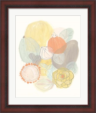 Framed Abstract Succulents II Print