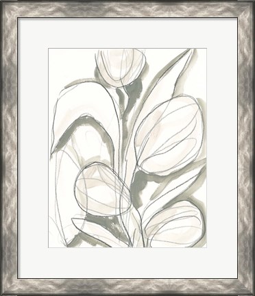 Framed Neutral Tropical II Print