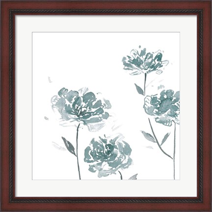 Framed Traces of Flowers I Print