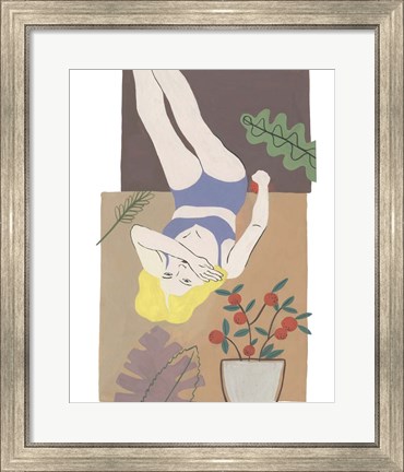 Framed Lying Woman II Print