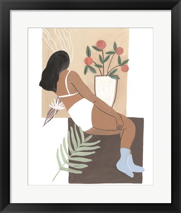 Framed Lying Woman III Print