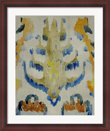 Framed Bohemian Ikat IV Print