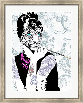 Framed Smoking Diva Print