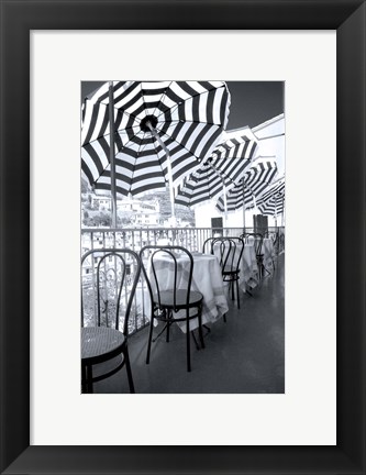 Framed Restaurant In Hillside Town Of Vernazza, Cinque Terre, Italy Print