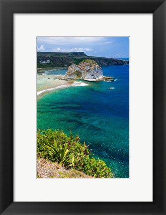 Framed Bird Island Outlook, Saipan, Northern Marianas Print