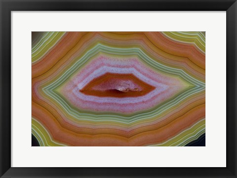 Framed Banded Agate, Quartzsite, Az 4 Print