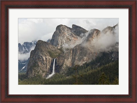 Framed California, Yosemite, Bridalveil Falls Print