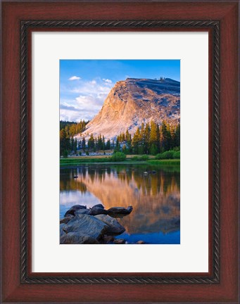 Framed Lembert Dome And The Tuolumne River Print