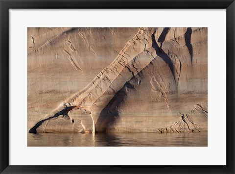 Framed Sandstone Canyon Wall Detail, Utah Print