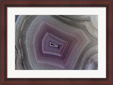 Framed Banded Agate I Print