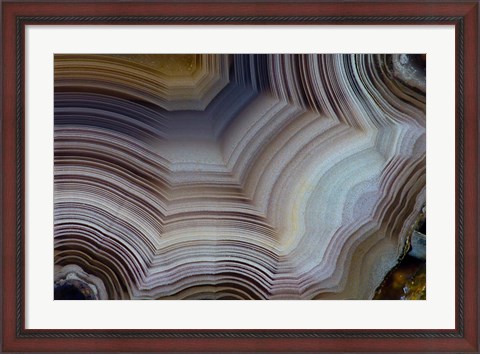 Framed Banded Agate III Print