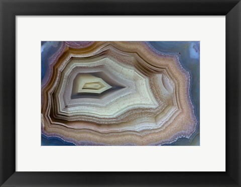 Framed Banded Agate, Sammamish, Washington Print