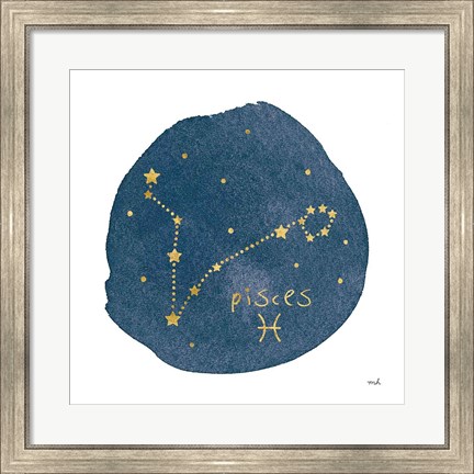 Framed Horoscope Pisces Print