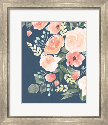 Framed Blooming Delight II Sage Print