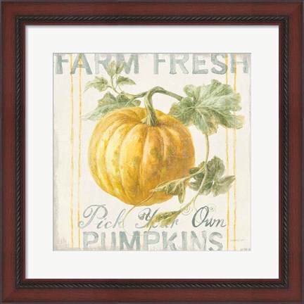 Framed Floursack Autumn V Print