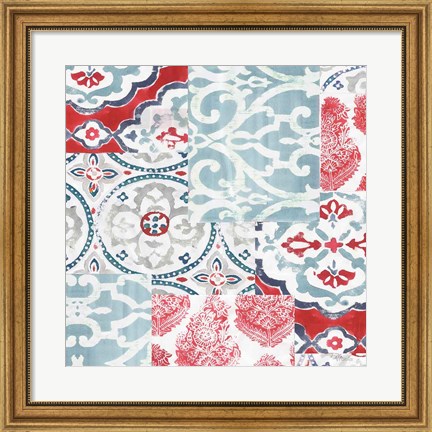 Framed Bazaar Patchwork II Print