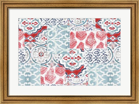 Framed Bazaar Patchwork I Print