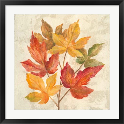 Framed November Leaves IV Print