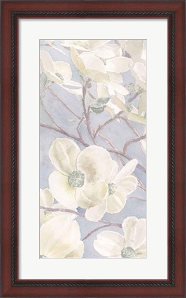 Framed Breezy Blossoms I Sage Print