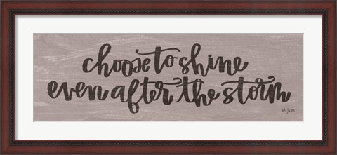 Framed Choose to Shine Print