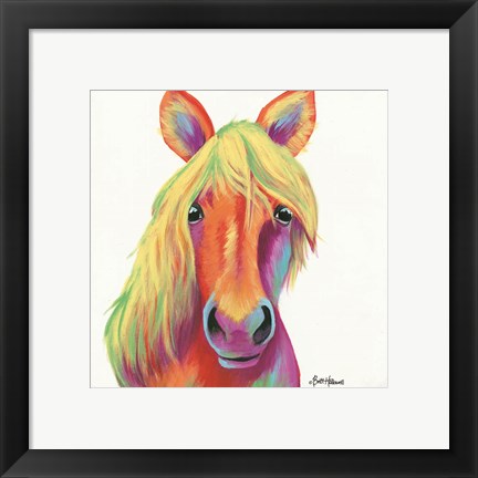 Framed Cheery Horse Print