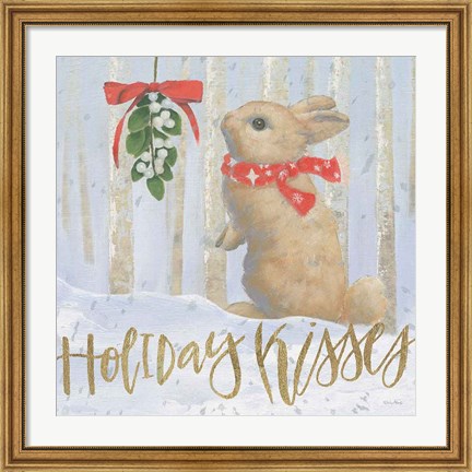 Framed Christmas Critters Bright IV Print