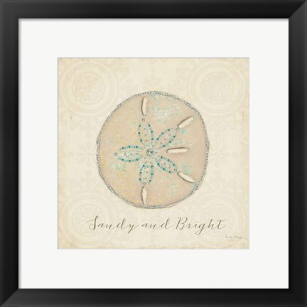 Framed Beach Treasures IV Christmas Print