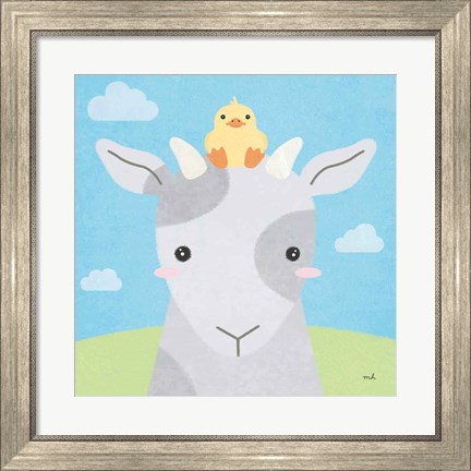 Framed Barn Buddies IV Print