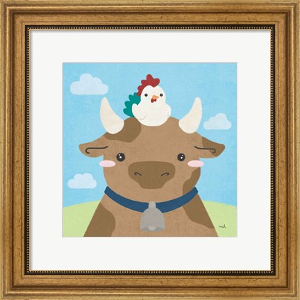 Framed Barn Buddies I Print