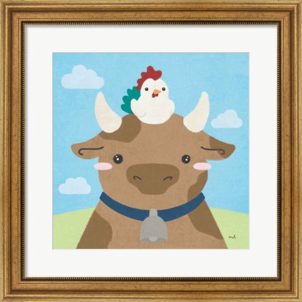 Framed Barn Buddies I Print