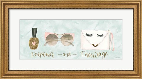 Framed Boss Ladies X Aqua Empower Print