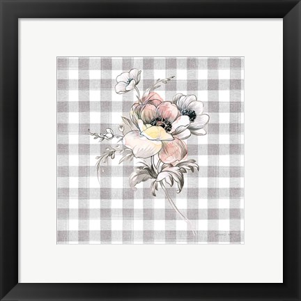 Framed Sketchbook Garden X Checker Print