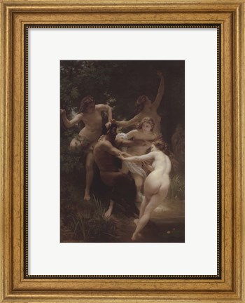 Framed Nymphs and Satyr Print