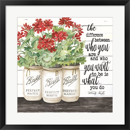 Framed White Jars - What You Do Print