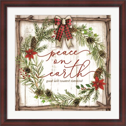 Framed Peace on Earth Print