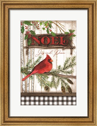 Framed Noel Cardinal Print