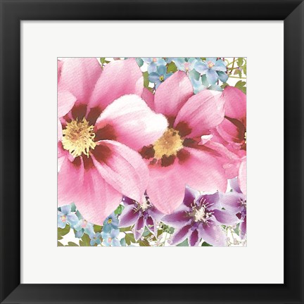 Framed Clematis IV Print