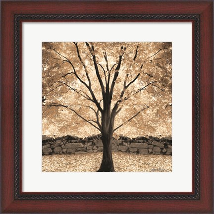 Framed Gold Canopy Tree Print